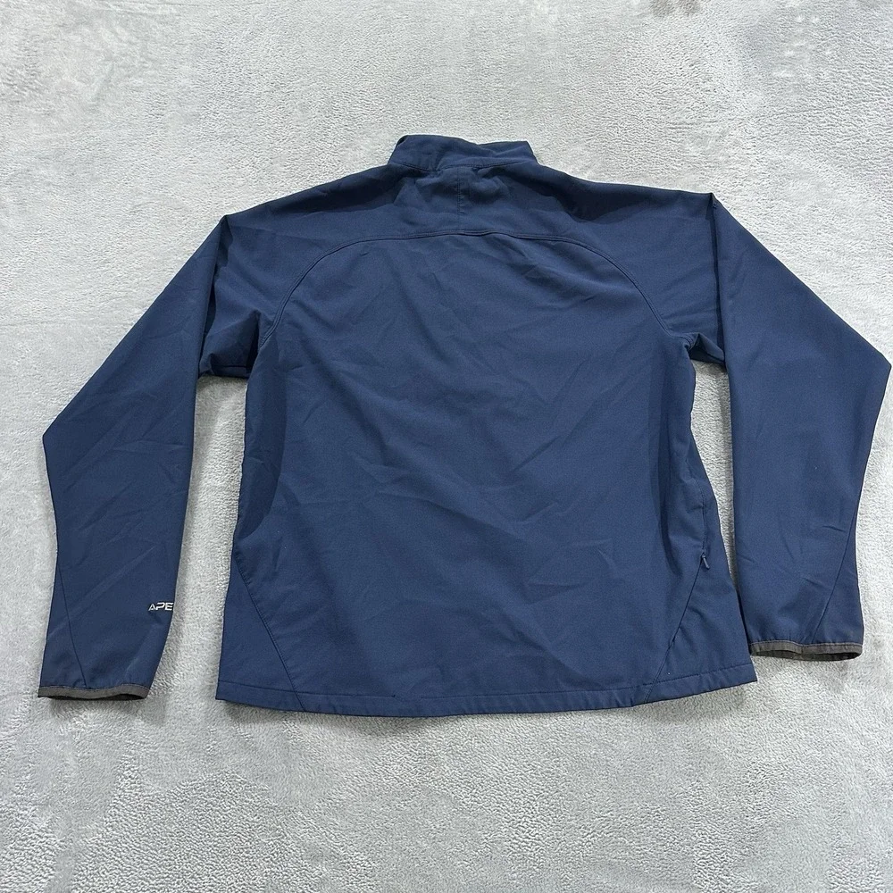 The North Face Apex 1/4 Zip Jacket Men Medium Blue Windbreaker Active